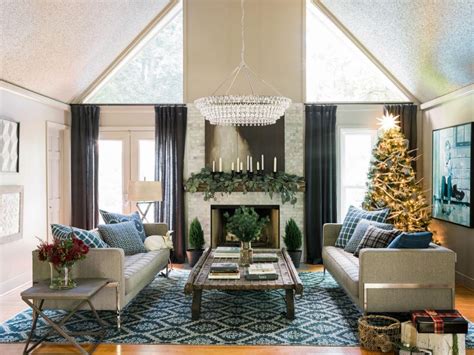 I love how you decorated in both a masculine yet festive way for him. How to Create a Modern Holiday Look | HGTV