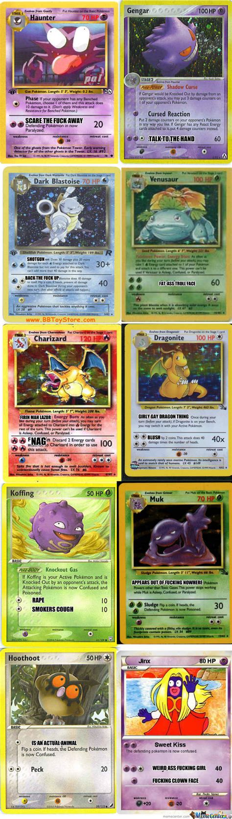 Maybe you would like to learn more about one of these? Funny Pokemon Cards by recyclebin - Meme Center
