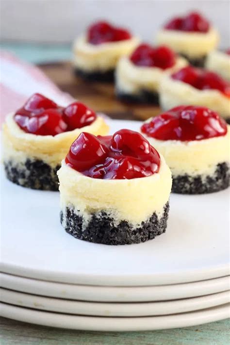 Delicious Mini Cherry Cheesecakes Dessert Recipe For Holidays Picnics