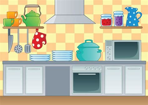 Everyday Cleaning Tasks And Tips In The Kitchen Kitchen Themes Clip Art Kitchen Cartoon