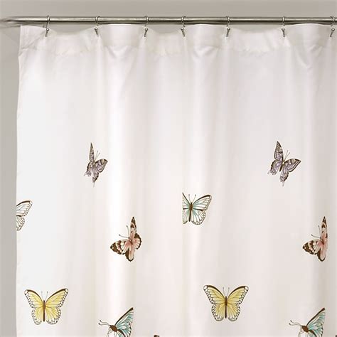 Flutter Butterfly Shower Curtain Kids Shower Curtain Butterfly