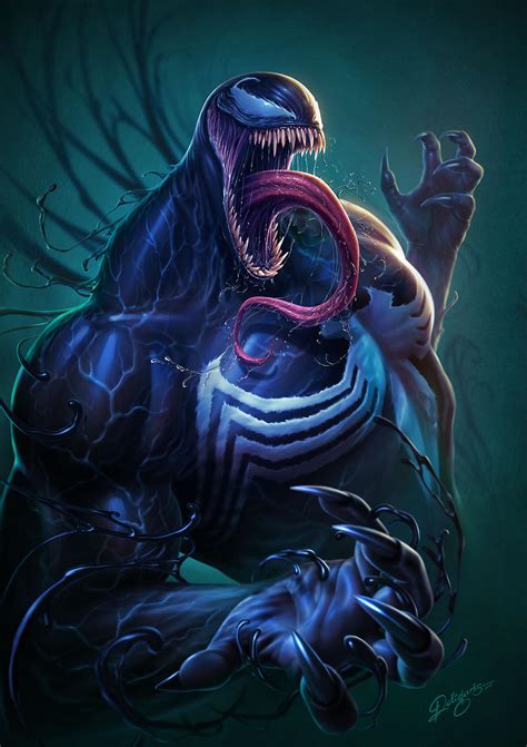 Venom Веном Черная смерть Marvel Вселенная Марвел Deligaris