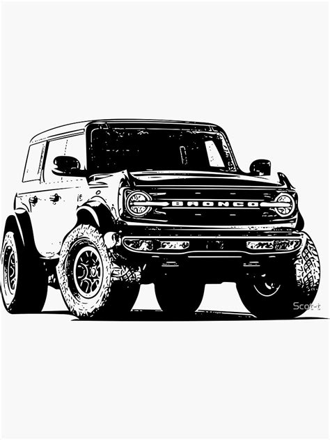 2021 Ford Bronco Sasquatch Sticker For Sale By Scot T Redbubble