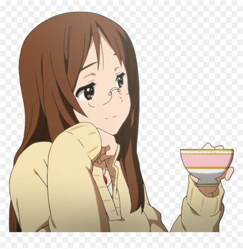 K On Yamanaka Sawako Anime Girl Tea Sip Hd Png Download Vhv