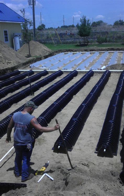 The septic drain field, or drainfield, also known as the leach field, receives waste water from the septic tank, treats this waste water by removing the all systems rely on the ability of the drain field soil to absorb water. Septic Drain Fields | Installation & Repair By Advanced ...