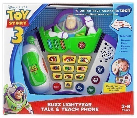 Vtech Toy Story 3 Buzz Lightyear Talk And Teach Phone Online Toys