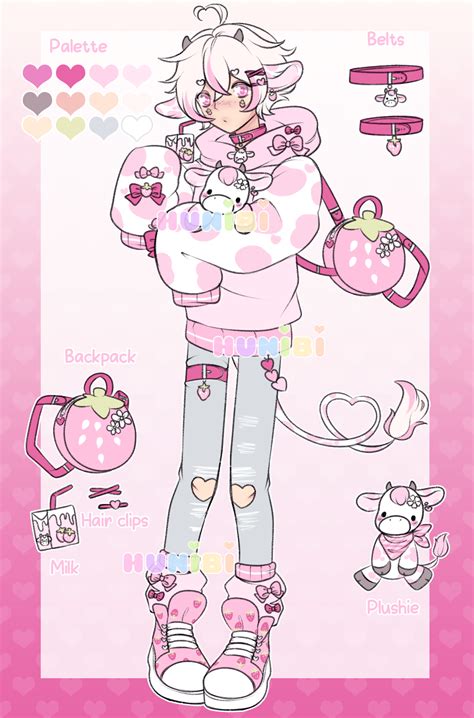Strawberry Milk Cow Adopt Pre Claimed By Hunibi On Deviantart