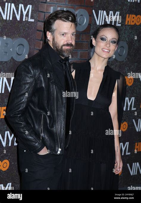 Jason Sudeikis And Olivia Wilde Attending The Vinyl New York Premiere