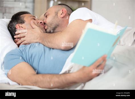 Gay Men Kiss Bed Hi Res Stock Photography And Images Alamy