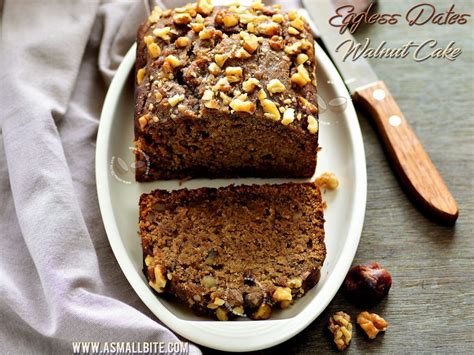 This easy eggless cake with the flavor of dates and walnuts is quick, easy and just out of this world. Date Cake Recipe | Eggless Dates Walnut Cake | Recipe ...