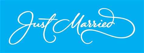 Just Married Wedding Stecnil Just Married Stencil Wedding Etsy