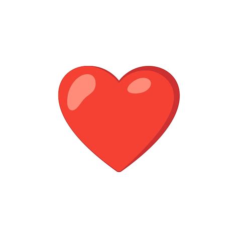 Premium Vector 2d Red Heart Icon Love Symbol Vector Desing