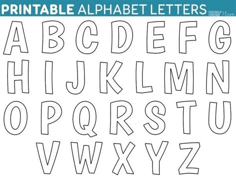 Alphabet Printable Printable Free Alphabet Templates Printable