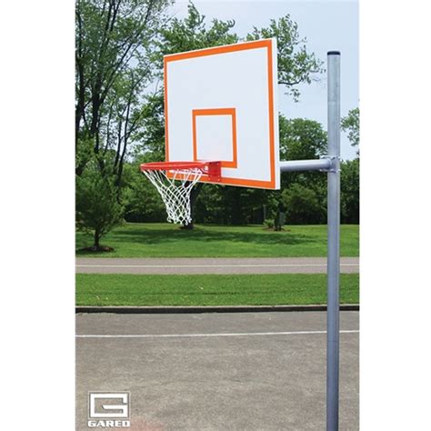 Gared Economy Gooseneck Basketball Hoop 54 Inch Fan Shaped Aluminum