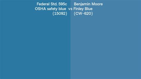 Federal Std 595c Osha Safety Blue 15092 Vs Benjamin Moore Finley