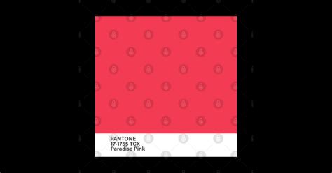 Pantone 17 1755 Tcx Paradise Pink Pantone Color Sticker Teepublic