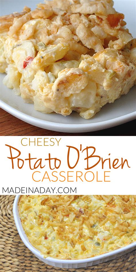 I love using the potatoes o'brien because they are already chopped and they come with red and green bell peppers. Breakfast Casserole Using Potatoes O\'Brien / O Brien Potato Breakfast Casserole Recipe | Blog ...
