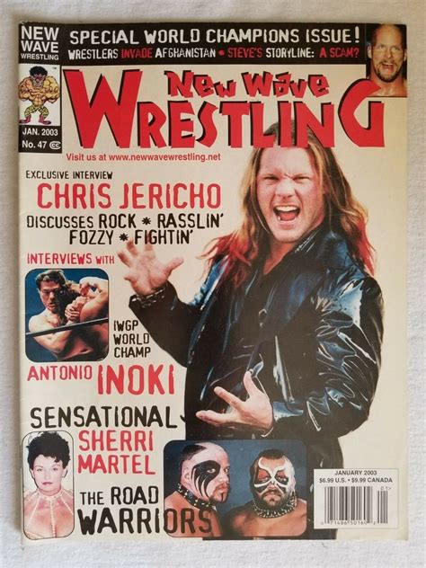 New Wave Wrestling Magazine Jan 2003 Chris Jericho Sherri Martel WWF