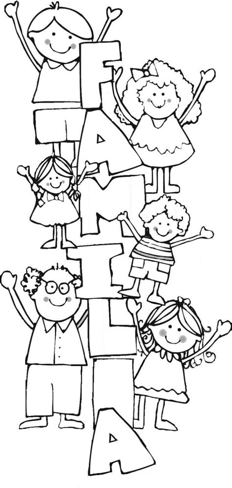 Desenhos De Família Para Colorir Educamais
