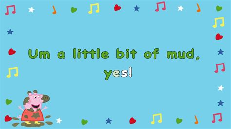 Jumping In Muddy Puddles Lyric Video Peppa Pig In 1080p Hd Youtube