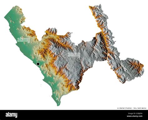 Forma De La Libertad Región Del Perú Con Su Capital Aislada Sobre