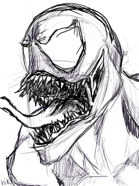 Venom Sketch By Weallmeansomething On Deviantart
