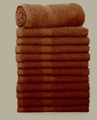 100 Cotton Brown Salon Towels 1 Doz 16x27 Bt Collection Salon Quality