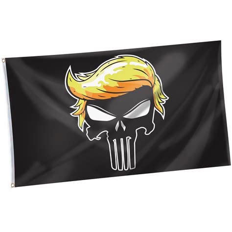 Trump Punisher Flag Trump Punisher Pin Respect The Look