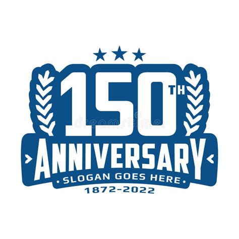 150 Years Anniversary Logo Design Template 150th Anniversary