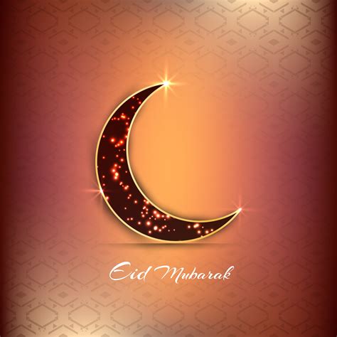 abstract eid mubarak religious background  crescent moon