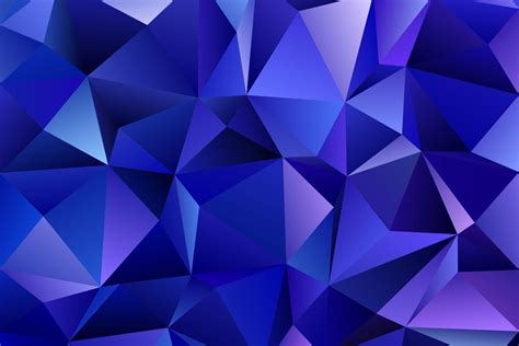 Dark Blue Triangle Polygon Background Gráfico Por Davidzydd · Creative