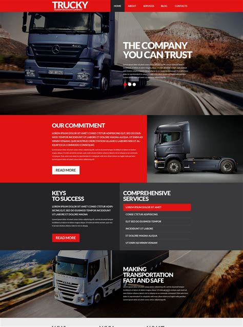 Logistics Website Templates