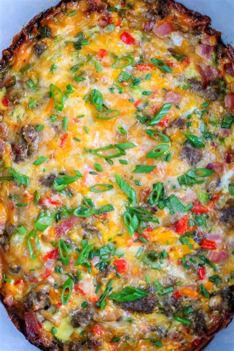 So talk about making dinner super easy! Easy Crockpot Breakfast Casserole with Hash Browns - A ...