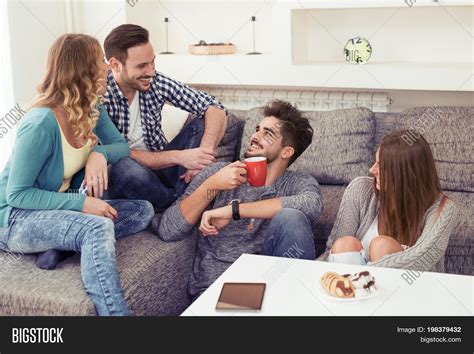 Group Friends Sitting Image Photo Free Trial Bigstock