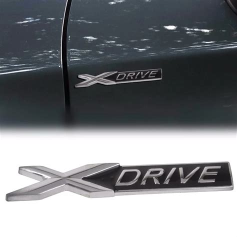 1pcs 3d Chrome Metal Xdrive X Drive Emblem Logo Sticker Badge Decal Car