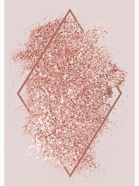 Get inspired by our community of talented artists. 'Rose Gold Glitter Geometrical Art' Canvas Print by ...