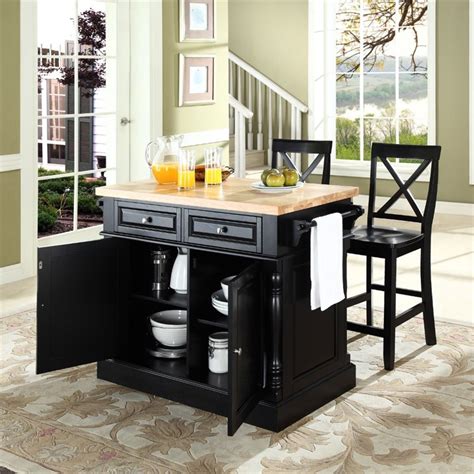 This miniature island is made of northeastern hardwood in the catskill. Crosley Furniture Oxford Butcher Block Top Kitchen Island ...