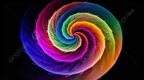 The Image Is Of A Spinning Colored Rainbow Spiral Background Spiral