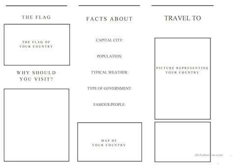 Free Printable Travel Brochure Template For Students Printable Templates
