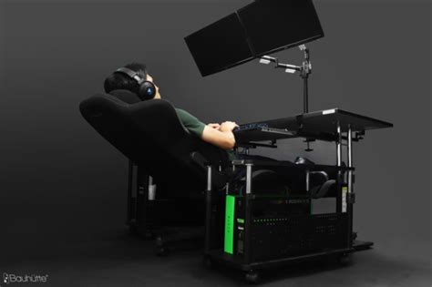 But why stop short with this kind of of luxury? Crazy cockpit desk configuration is every lazy gamer's ...