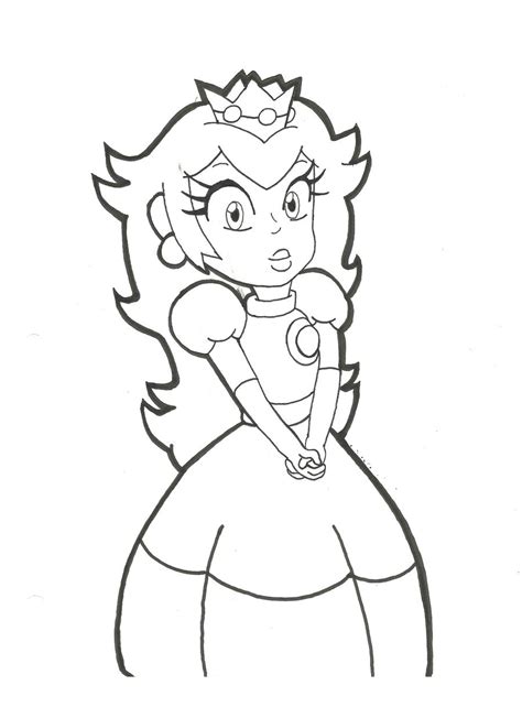 Princess Peach Coloring Pages Printable