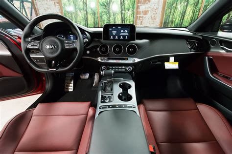 New 2018 Kia Stinger Gt Awd Dual Ac Heated Leather Red Interior Pkg