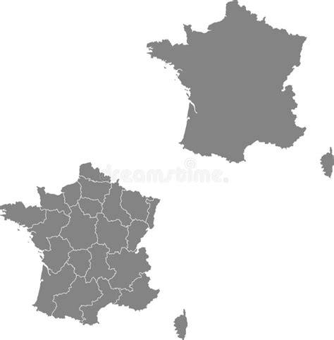 Kaart Van Frankrijk Vector Illustratie Illustration Of Land 203552623