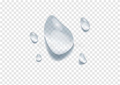 Realistic Water Drop Vectors Isolated On Transparency Background Ep02