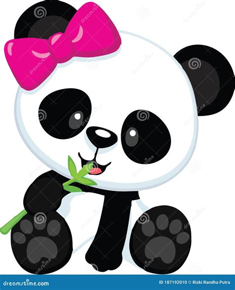 Vectorial De Alta Calidad Animado Lindo Panda Estar Enamorado
