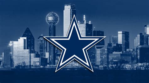 The cowboys compete in the national f. Dallas Cowboys Logo In Building Background HD Sports Wallpapers | HD Wallpapers | ID #39804