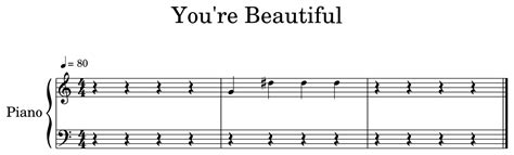 Youre Beautiful Sheet Music For Piano