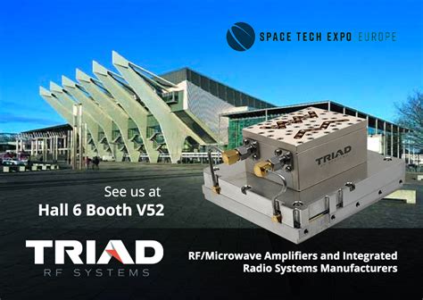 Triad RF will be attending the SPACE TECH EXPO - EUROPE 2022 NOVEMBER