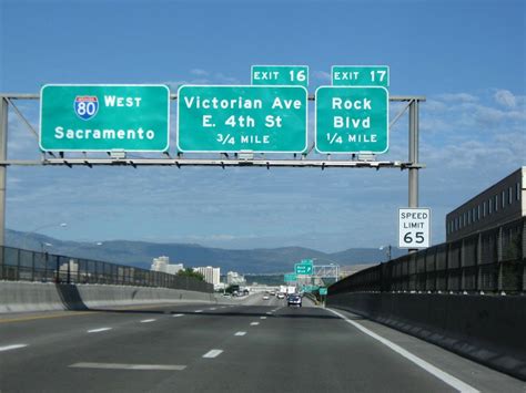 Interstate 80 Signs In Sparks Interstate Highway Highway Signs Road