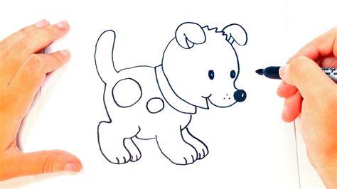 Cómo Dibujar Un Perro Sencillo Paso A Paso Muy Fácil 2021 Dibuja Fácil